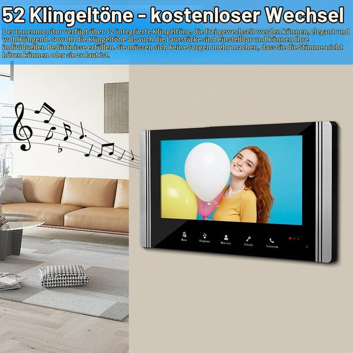 OBO HANDS Verdrahtete Video-Gegensprechanlage 7 Zoll Video-Türklingel Tür System Kits Unterstützung
