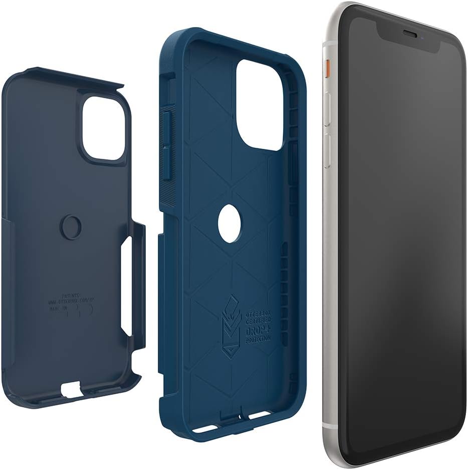 OtterBox Commuter Series Schutzhülle für iPhone 11 – Massgeschneidert (Blazer Blue/Stormy Seas Blue)