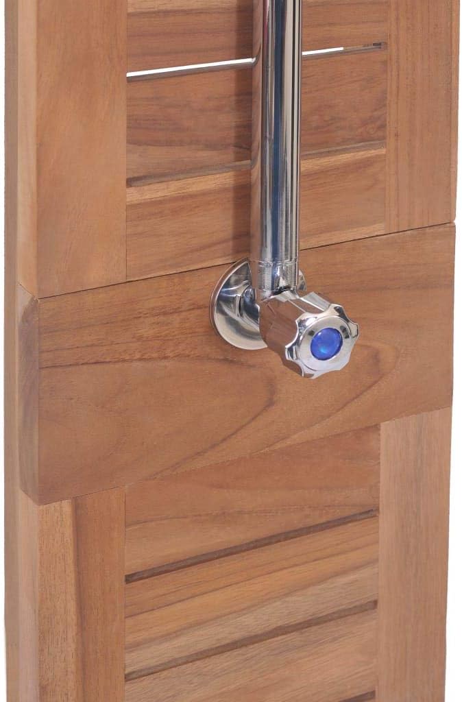 ZEYUAN Gartendusche, Dusche Für Garten, Outdoor Shower, Garten Dusche, Aussen Dusche, Teak Massiv 70