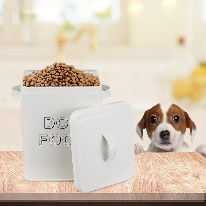 Pethiy Hundefutter hundeleckerli aufbewahrung Box,6.5 Liter Metall hundefutter Box Aufbewahrungdose