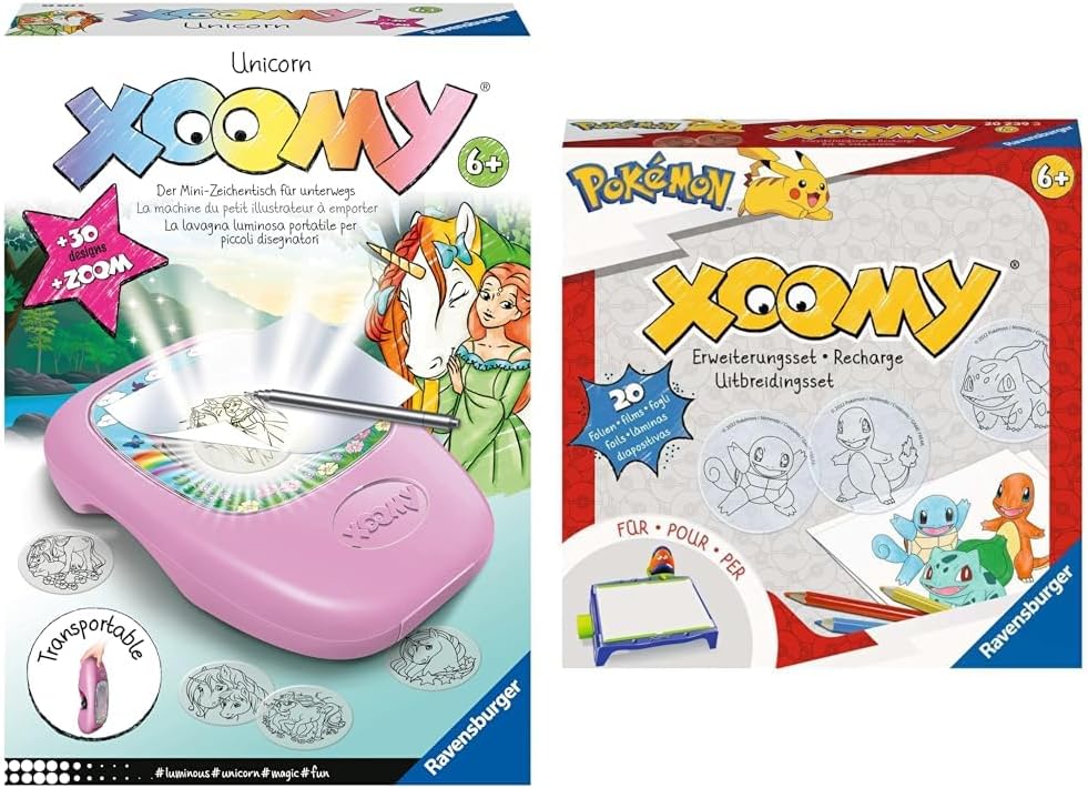 Ravensburger Xoomy Midi Unicorn 23534 - Zauberhafte Einhörner zeichnen Lernen & Xoomy Erweiterungsse