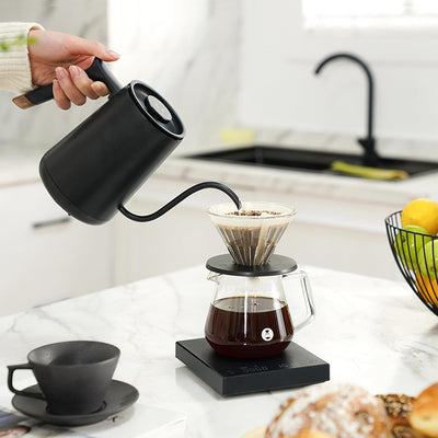 TIMEMORE Elektrischer Schwanenhals Wasserkocher Kaffee-und Teekanne, Fish Smart Coffee Electric Kett