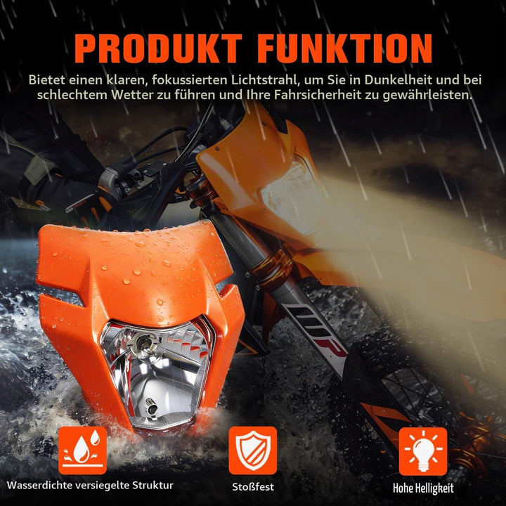 Lichtmaske Motorrad Dirt Bike Scheinwerfer Motorrad Scheinwerfer Verkleidung Maske Tagfahrlicht Für