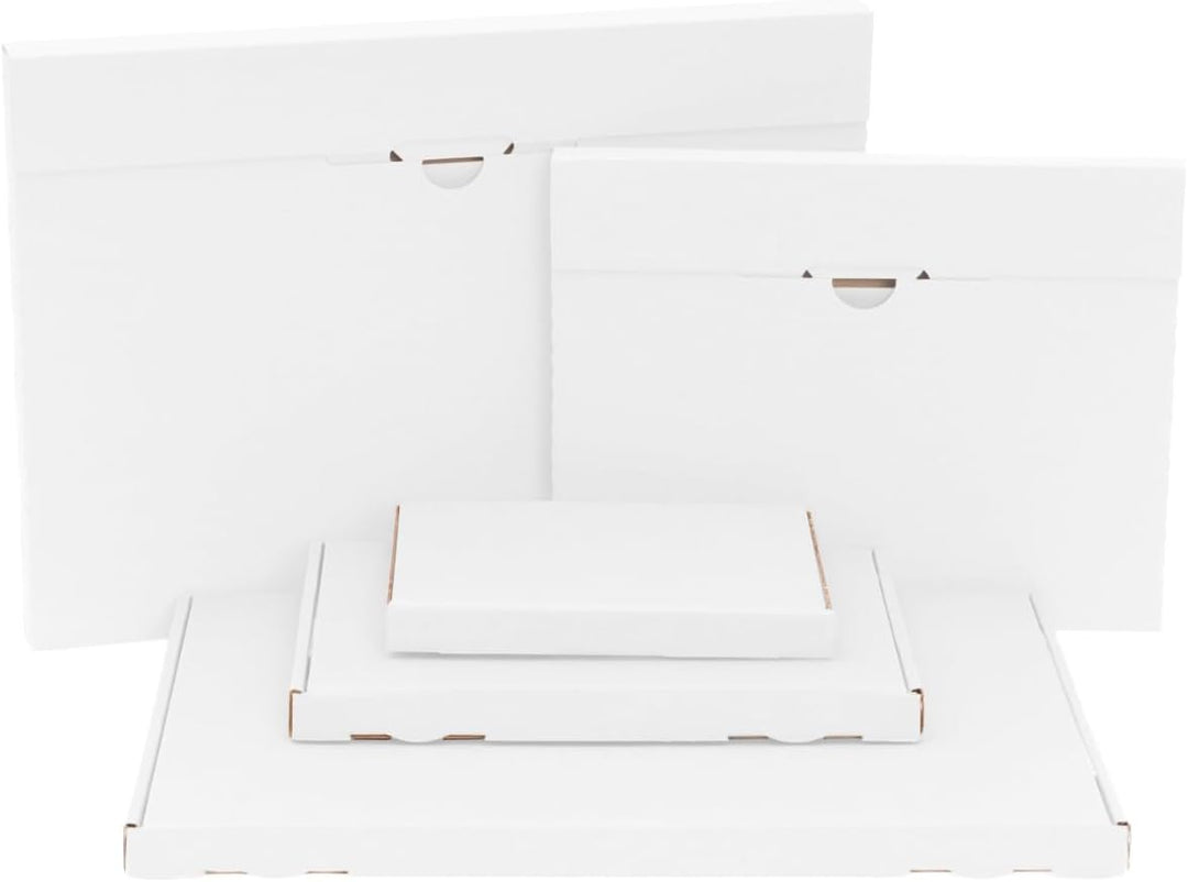 verpacking Grossbriefkartons 230 x 160 x 20 mm Weiss [Grösse und Stückzahl wählbar] DIN A5 GB-1 Gros