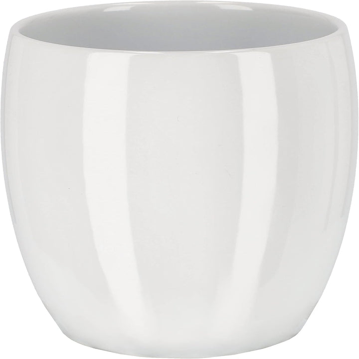 KOTARBAU® 3er Set Keramik-Blumentopf Übertopf für Blumen Pflanzen ⌀ 13 cm Weiss Silber Gold, ⌀ 13 Cm