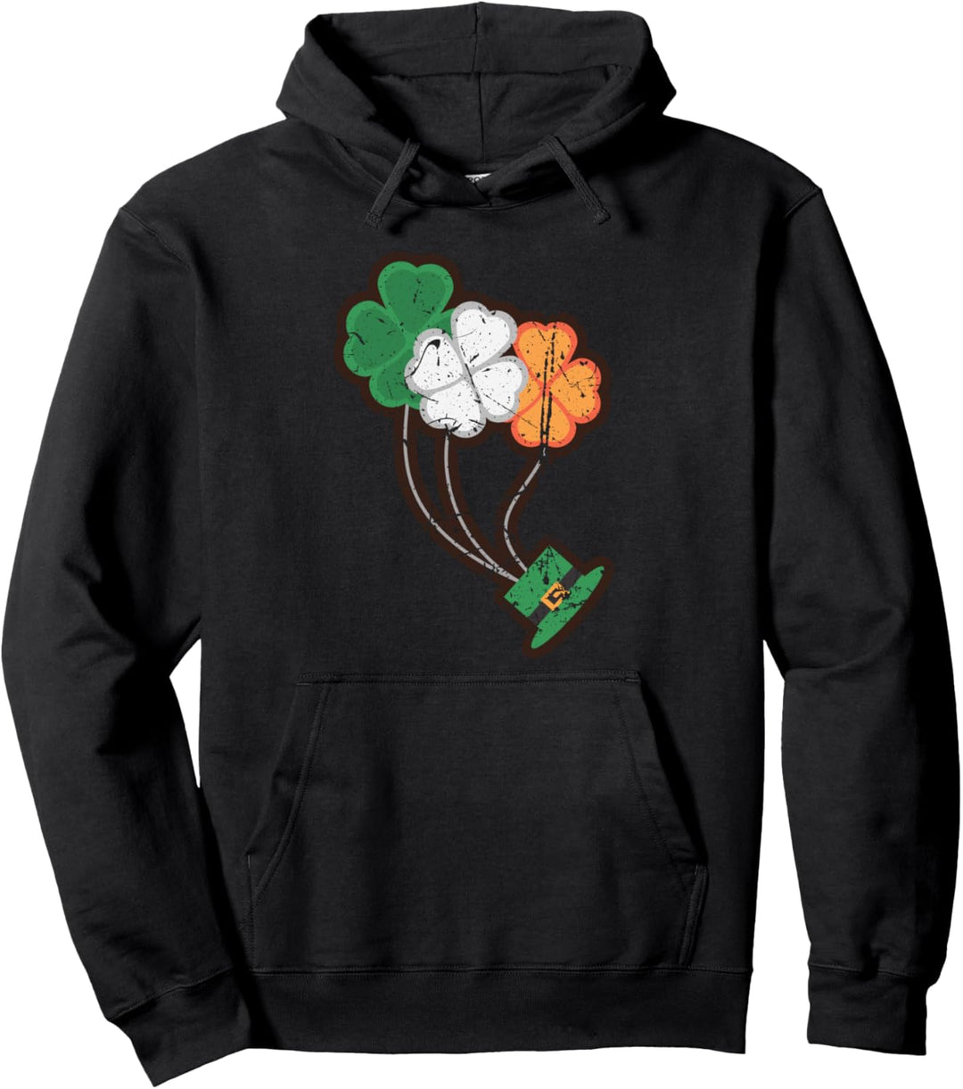 St Patricks Day Kobolhut Cool Irish Lucky Kleeblatt Pullover Hoodie