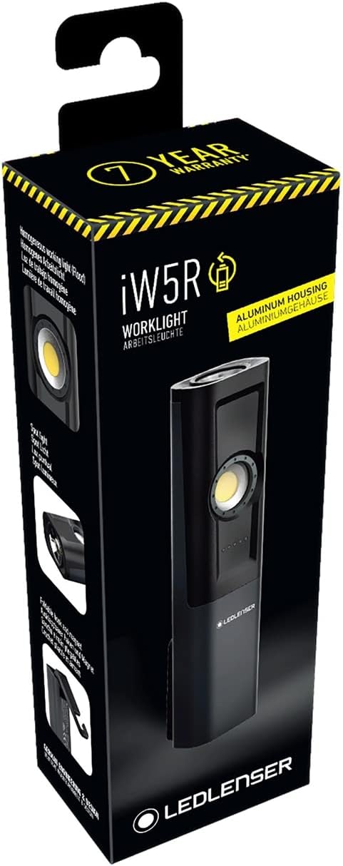 Ledlenser iW5R Arbeitsleuchte LED, aufladbar, IP54, 300 Lumen, Flood-Spot-Modus, flexible Befestigun