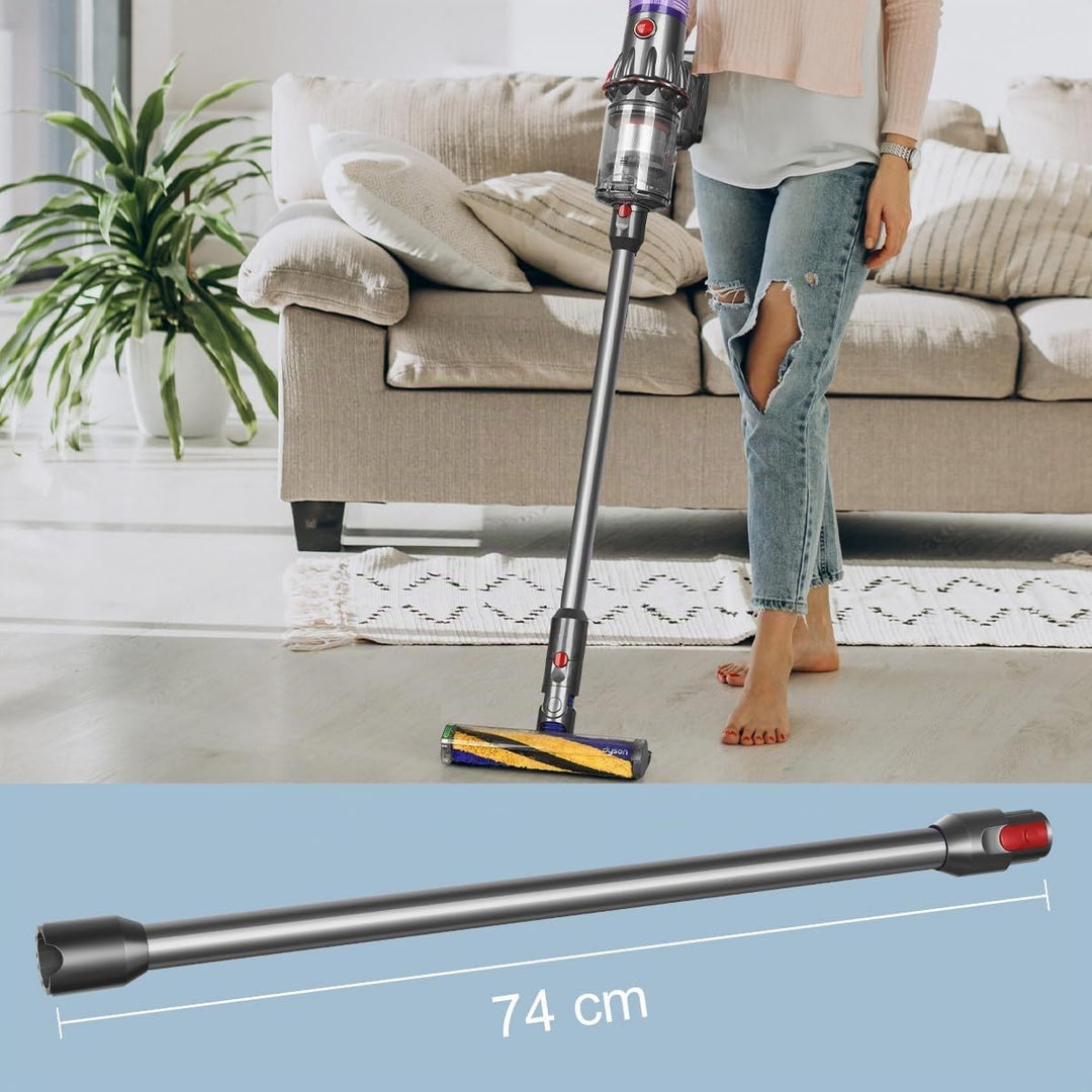 Saugrohr für Dyson V12 Detect Slim &amp; V9 Motorbar Staubsauger, 74CM (Grau), Grau