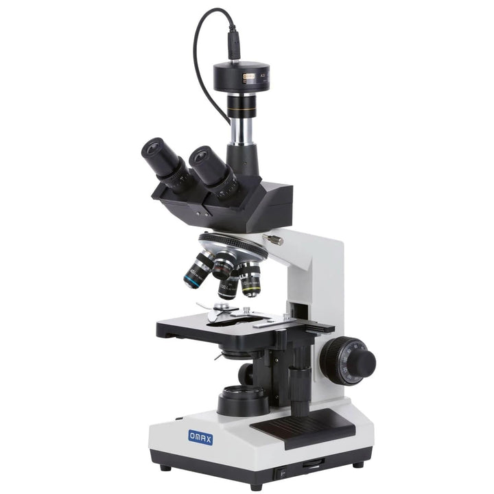 AmScope M837ZL-C100U OMAX 40X-2500X Digitales Trinokular-Verbund-LED-Mikroskop in voller Grösse mit