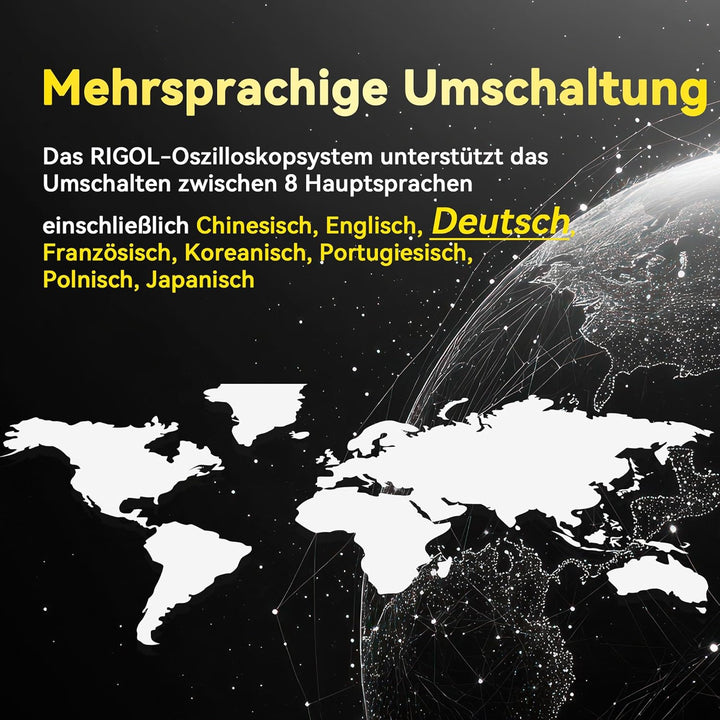 RIGOL DS1102Z-E Digitaloszilloskop, 2 Kanäle, 100MHz, 1Gsa/s, 24Mpts, 30000wfms/s, freie Trigger und