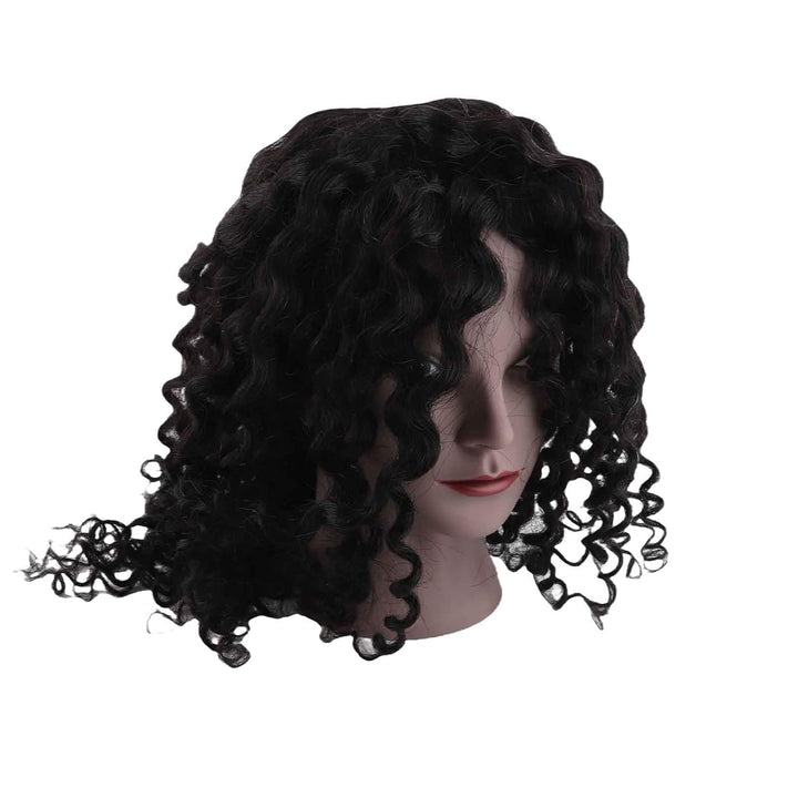 Echthaar-Trainingskopf, Lockenhaar-Mannequin-Kopf für Styling-Übungen für Anfänger, Friseure und Kos