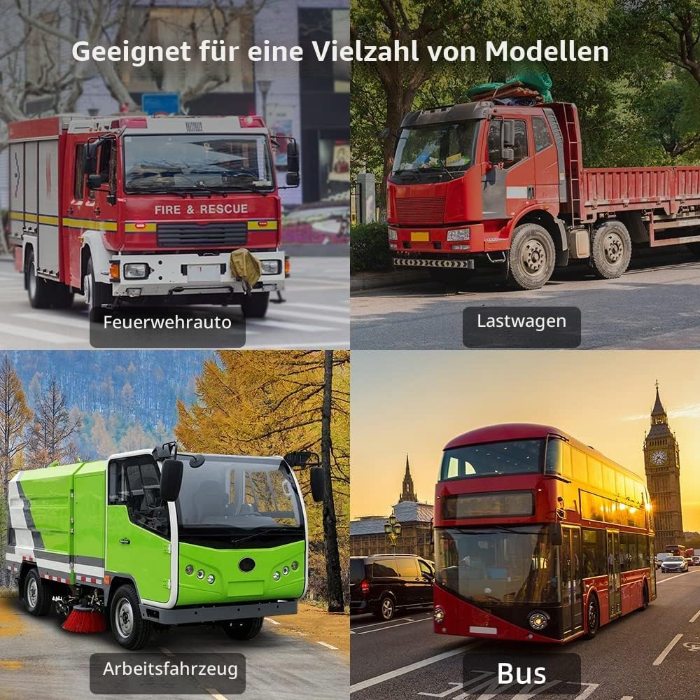 Hodozzy Rückfahrkamera-Set mit 7-Zoll-HD-Monitor, IP68 wasserdichte 18 IR Nachtsicht-Auto-Backup-Kam
