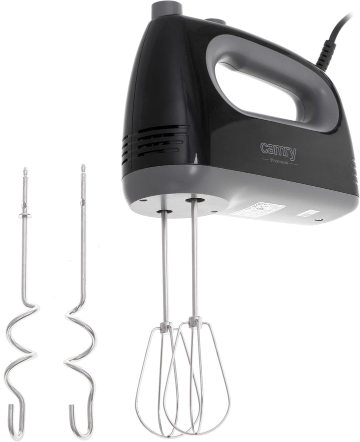ADLER Camry Schwarz Handmixer, 750 W Leistung, Turbo-Funktion
