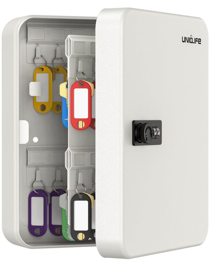 Uniclife 48 Position Schlüssel Kabinett mit Kombination Lock Resettable Weiss Digital Security Stora