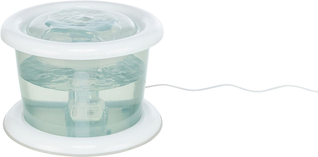TRIXIE 24464 Wasserautomat Bubble Stream, 3 l/ø 24 cm, blau/weiss, T24464, Black, 1,5l, Bubble Strea