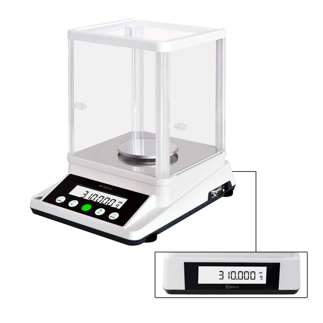 U.S. SOLID 0,001 g Präzisionswaage - Digitale analytische Lab-Waage - Elektronische Präzisionswaage