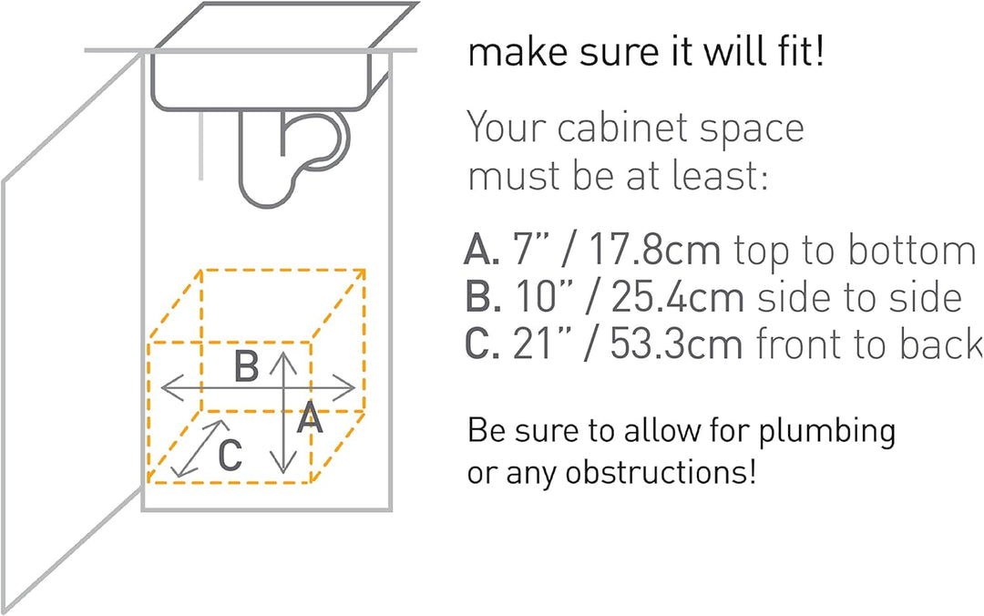 simplehuman, 22,8cm, herausziehbarer Schrank-Organisator , strapazierfähiger Stahlrahmen B 22,8 cm x