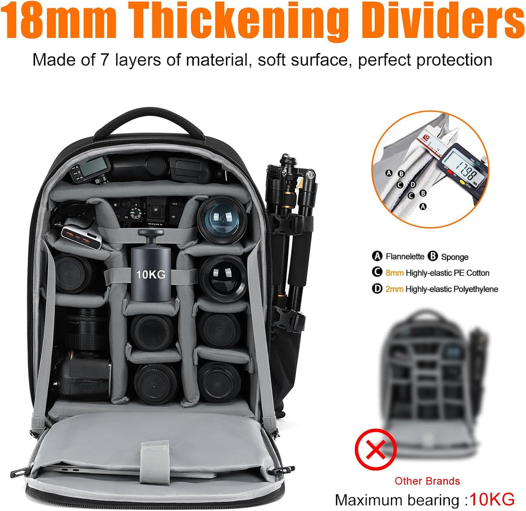 CADeN Professional Trolley Large Camera Backpack Bag for DSLR/SLR Mirrorless Camera Waterproof, Came