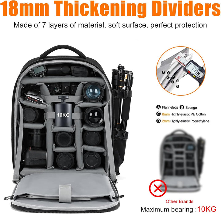 CADeN Professional Trolley Large Camera Backpack Bag for DSLR/SLR Mirrorless Camera Waterproof, Came