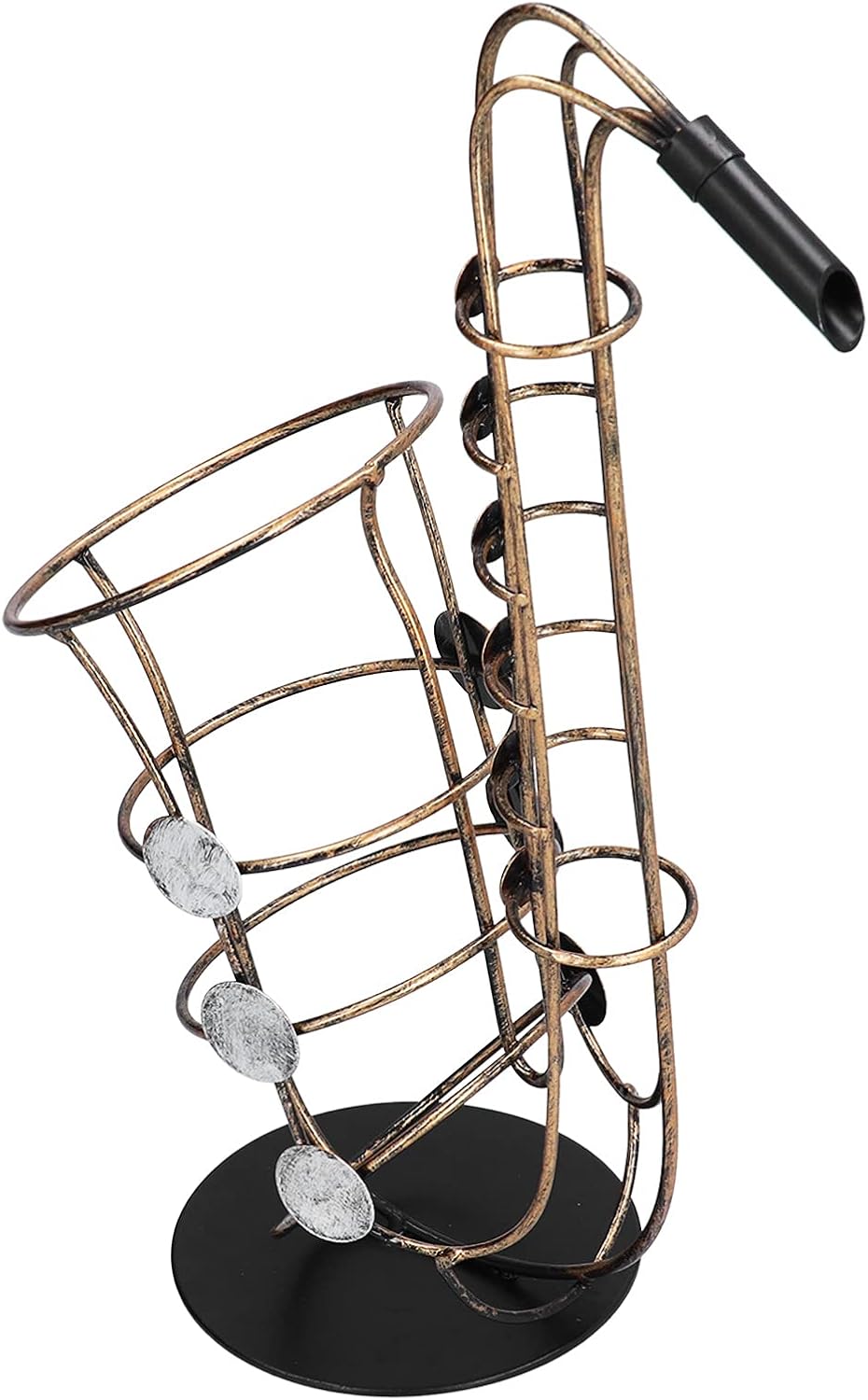 Saxophon Weinflaschenhalter, Flaschenhalter in Form eines Saxophons, Dekorativer Flaschenständer für