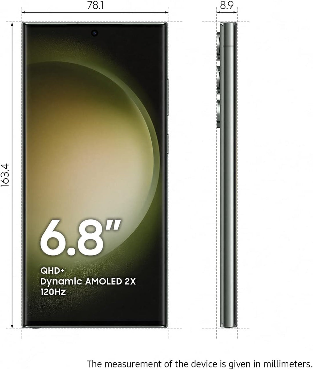Samsung S918B Galaxy S23 Ultra 5G 256GB/8GB RAM Dual-SIM grün