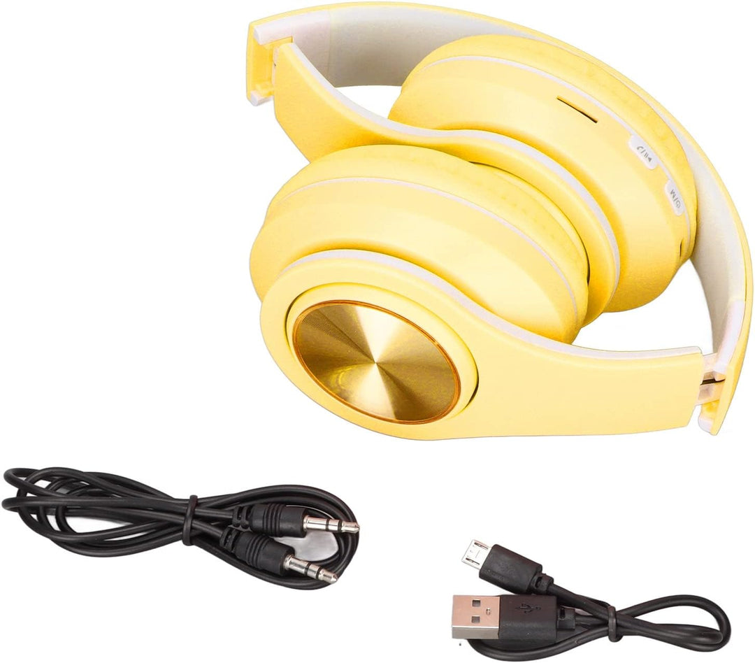 ASHATA Kopfhörer mit Aktiver Geräuschunterdrückung, Bluetooth 5.0, Faltbarer Kabelloser Over Ear Kop