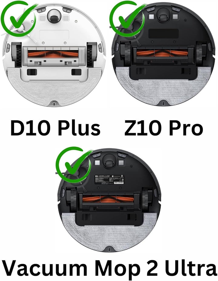 6X Wischtücher aus Mikrofaser passend für Dreame D10 Plus, Z10 Pro und Xiaomi Mi Robot Vacuum Mop 2