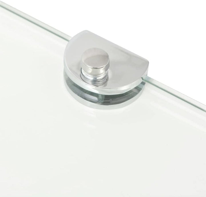 FIRBNUS Eckregal Badregal 2 STK. 45x45x0,8 cm Glasregalboden Regalboden Glas Bad Regal Glas Schweben