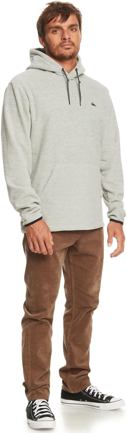 Quiksilver Herren Essentials Polar Hood Sweatshirt (1er Pack) XS Light Grey Heather, XS Light Grey H