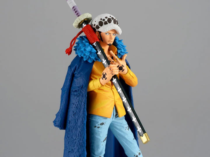 One Piece Actionfigur King of Artist Trafalgar Law Wanokuni aus Kunststoff, von Bandai.