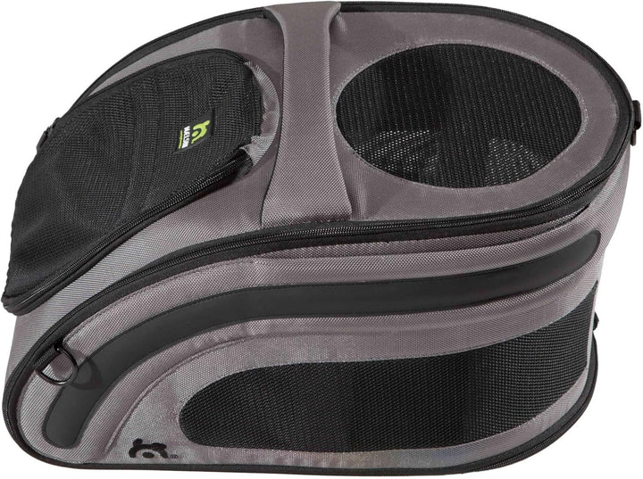 Maelson Snuggle Kennel anthrazit 48 cm + Trinkflasche - Transportbox und Reise Wasserflasche für Hun