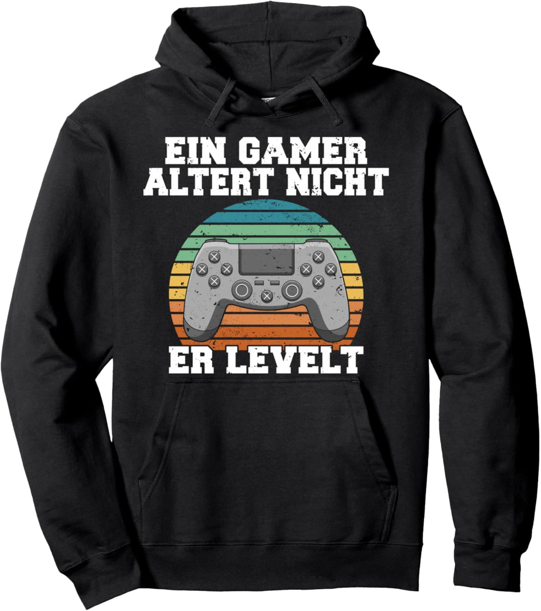 Ein Gamer altert nicht, er levelt Pullover Hoodie