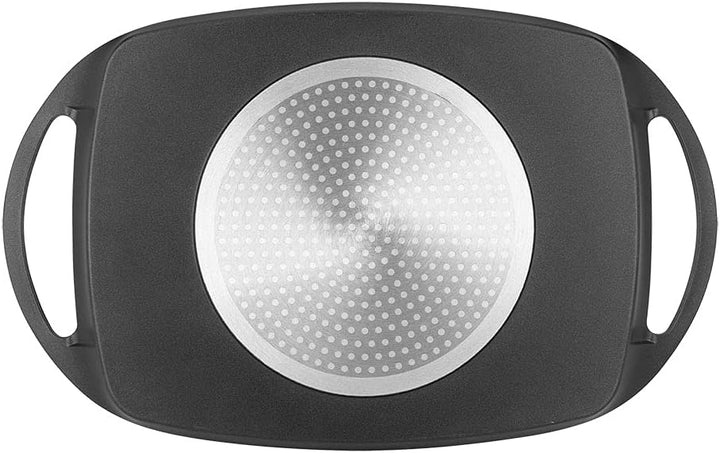 Crealys 513603 Plancha, 29x 23 cm, Aluguss, Schwarz