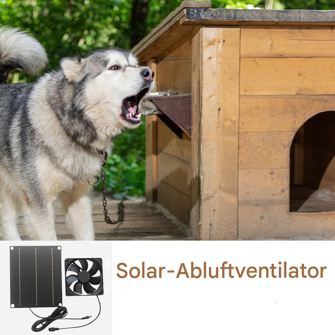 Solar Abluftventilator Mit Photovoltaikmodul, 30W Solars Ventilator Für Gebäude, Leiser Wandmontage