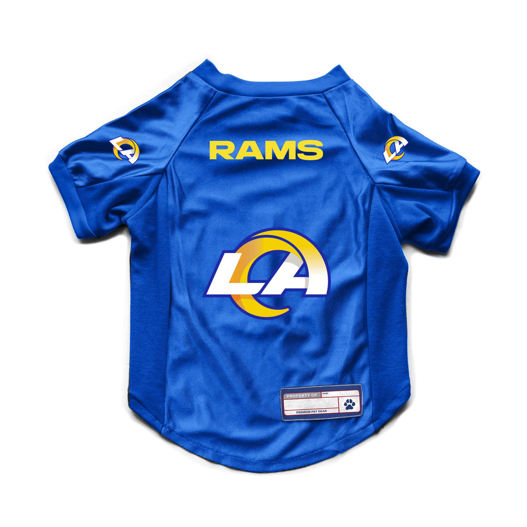 Littlearth NFL Los Angeles Rams – New Logo Stretch Pet Jersey, Team-Farbe, Grösse M Los Angeles Rams
