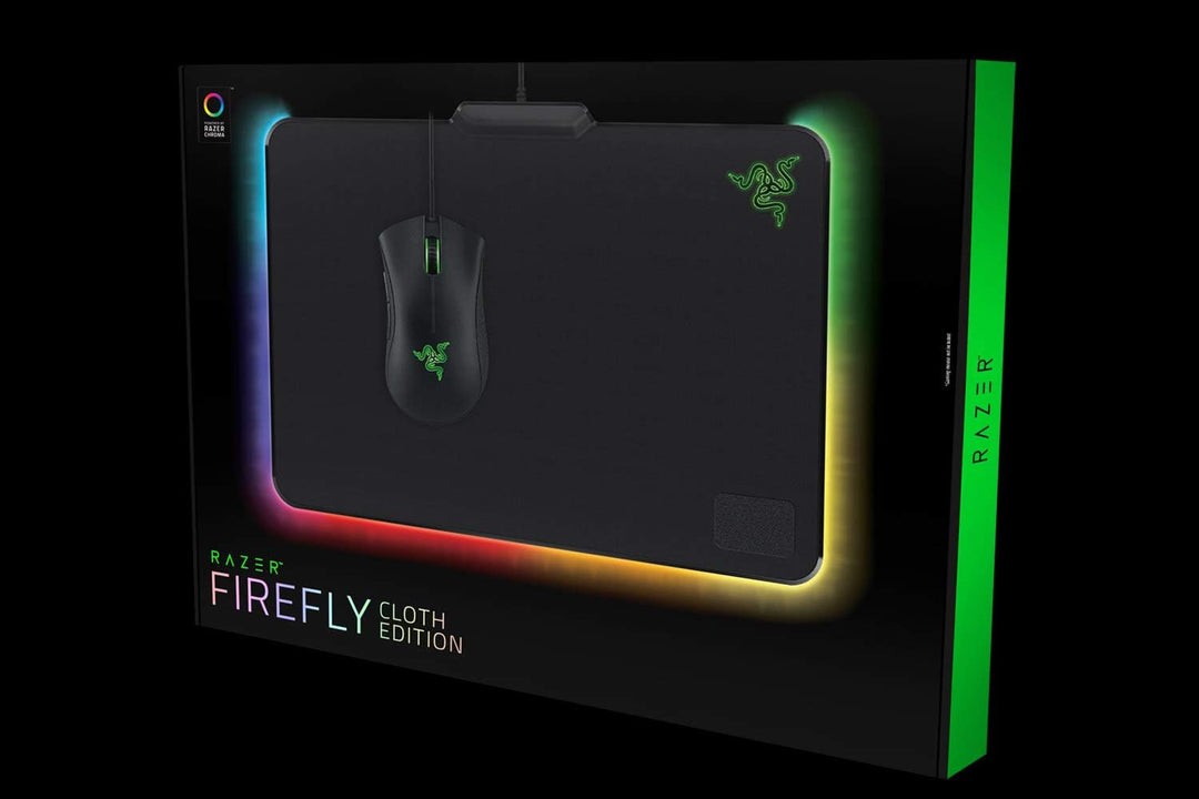 Razer Firefly Soft - Weiches Gaming Maus-Pad (feste Struktur RGB Chroma Beleuchtung, Mauspad für pro