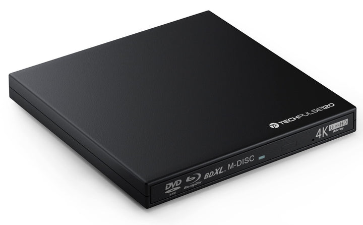 techPulse120 portables USB 3.0 4K UHD 3D M-Disc BDXL HDR10 Laufwerk Blu-ray Brenner Burner Superdriv