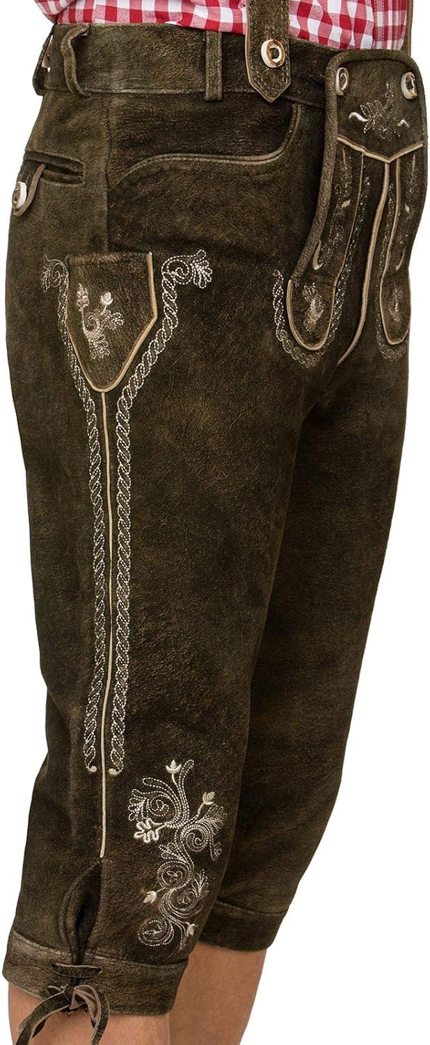 Stockerpoint Herren Lederhose 44 Braun (Bison), 44 Braun (Bison)