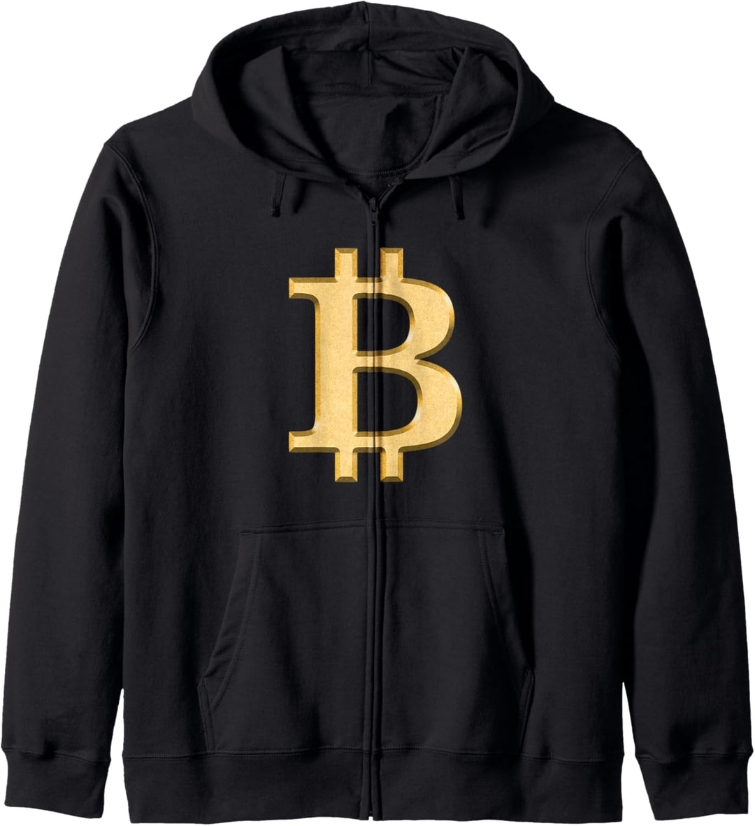 Bitcoin BTC Logo Kryptogeld Kapuzenjacke