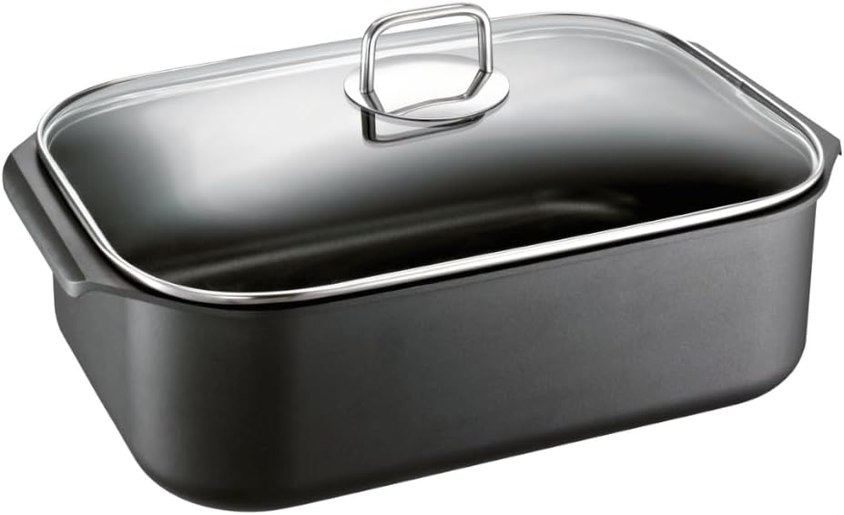 Schulte-Ufer 1665-34 i Aluguss-Bräter Globus, 34 x 24 cm, 8,25 l, Schwarz, 34 cm