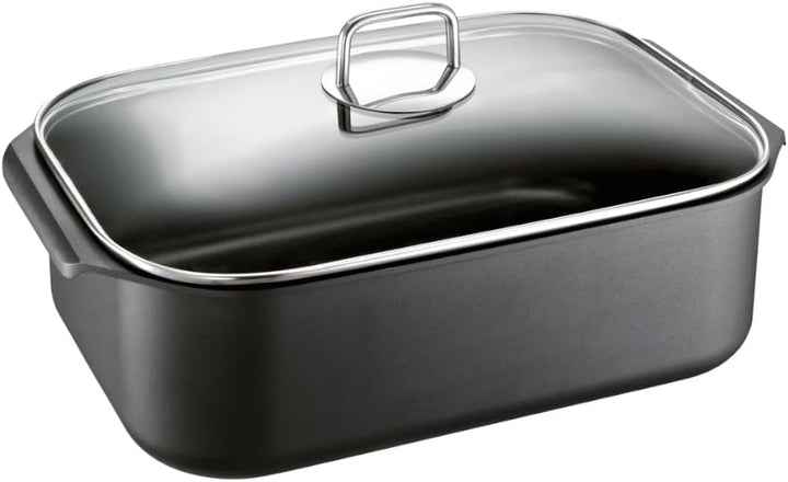 Schulte-Ufer 1665-34 i Aluguss-Bräter Globus, 34 x 24 cm, 8,25 l, Schwarz, 34 cm
