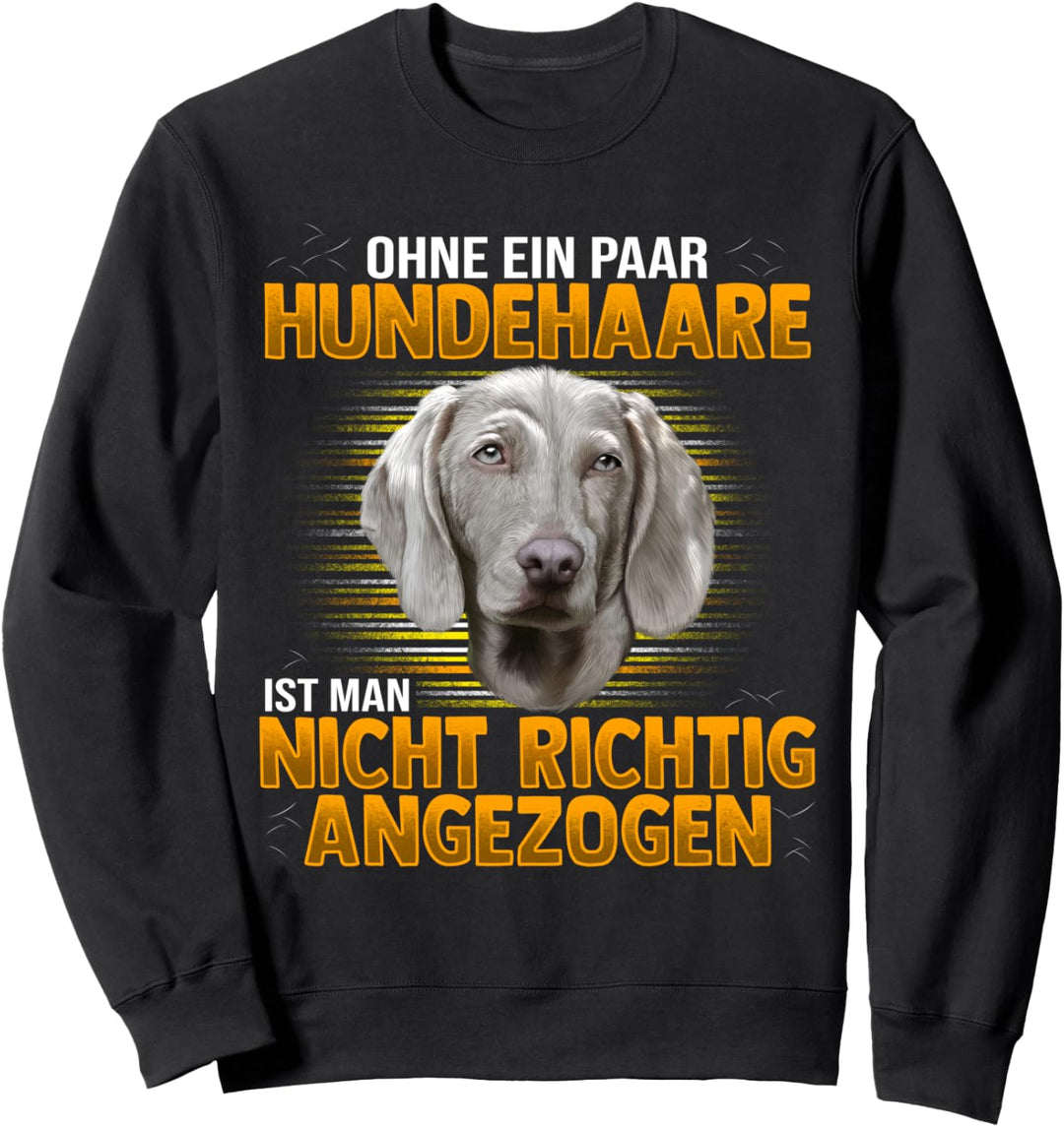Weimaraner Hund Damen Hunderasse Sweatshirt