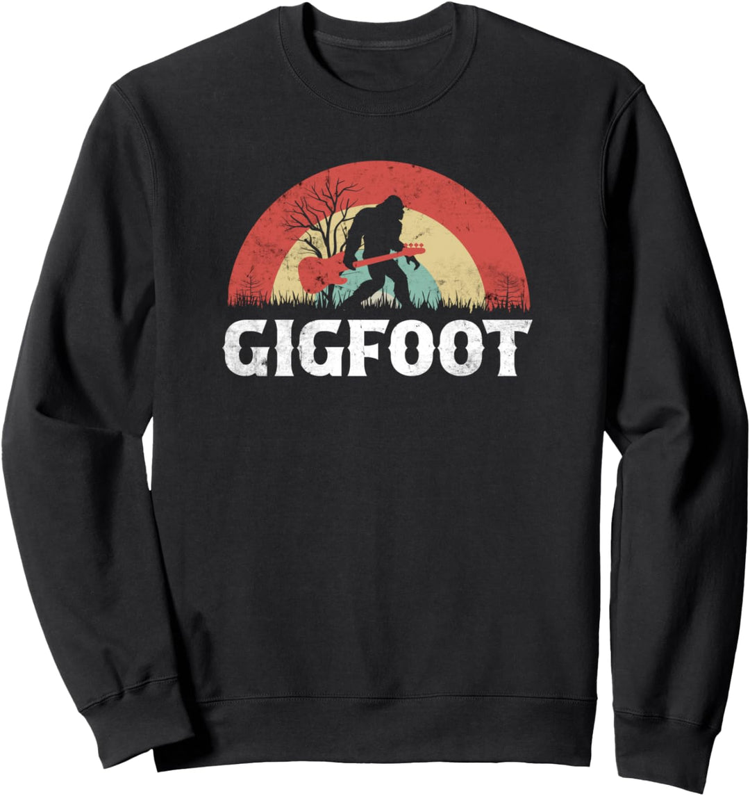 Gigfoot, Bigfoot E-Bass Gitarrist, Vintage Sasquatch Sweatshirt