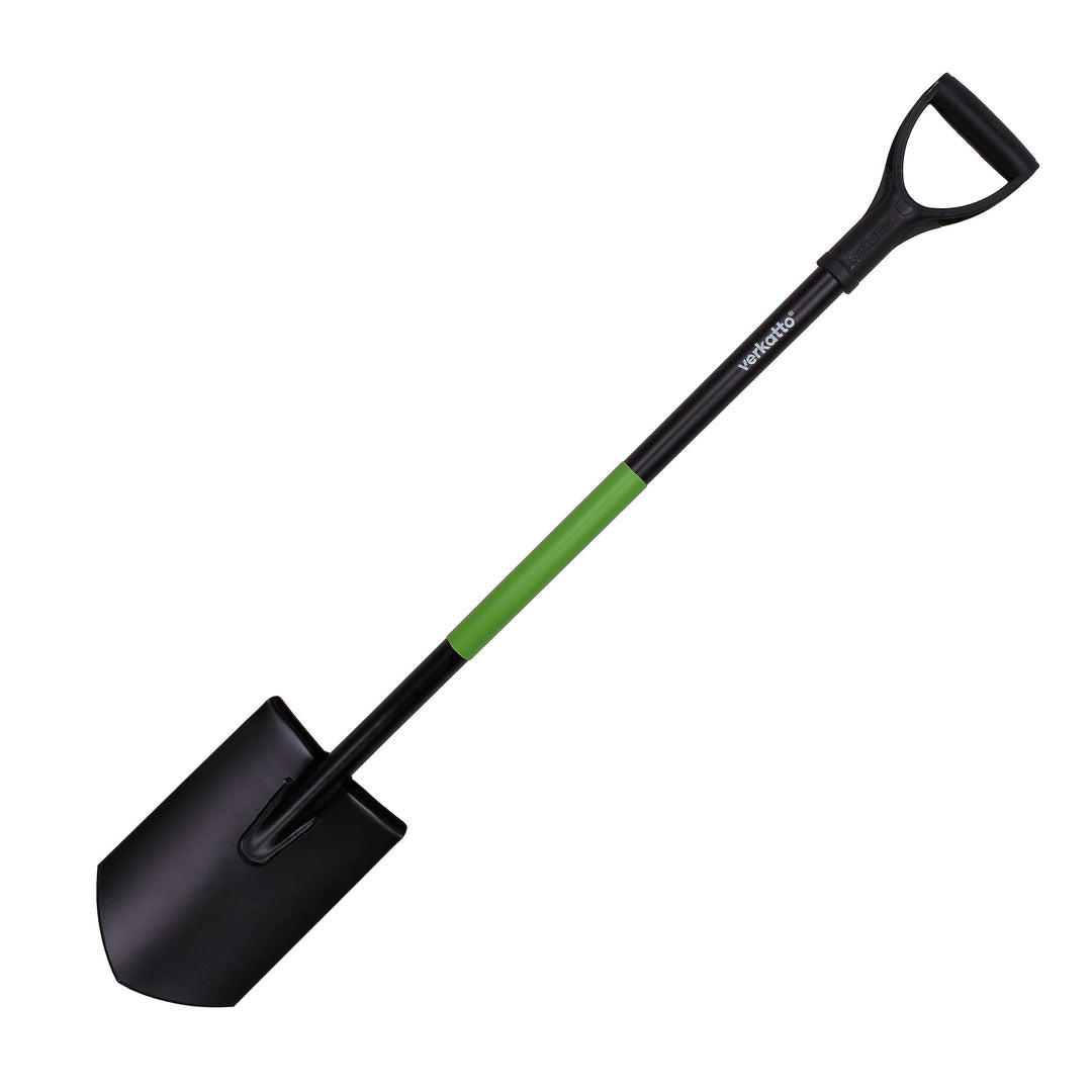 Ergonomic Spitzspaten aus Gehärtetem Stahl - 110 cm - Gärtnerspaten mit Ergonomischem Stiel und D-Gr