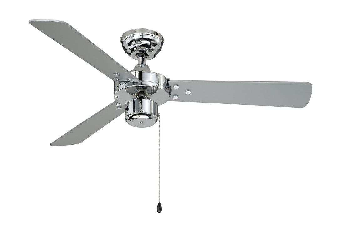 aireRyder - Cyrus Deckenventilator ohne Beleuchtung | Leiser Ventilator mit Zugschalter in glänzende