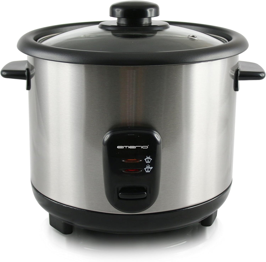 Emerio automatischer Eco Reiskocher, BPA frei, mit 1.5L Volumen, Warmhaltefunktion, Auto Off, Antiha