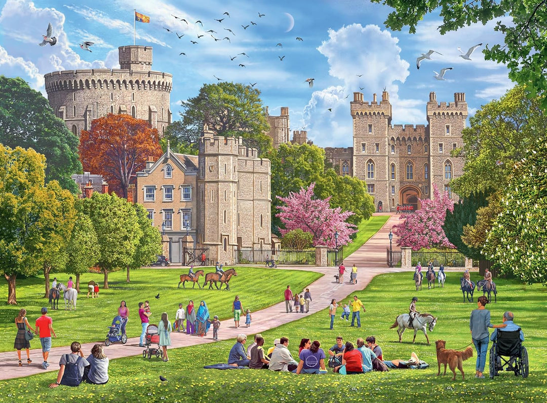 Ravensburger Happy Days Royal Residences 4X 500 Piece Jigsaw Puzzle for Adults & Kids Age 10 Years U