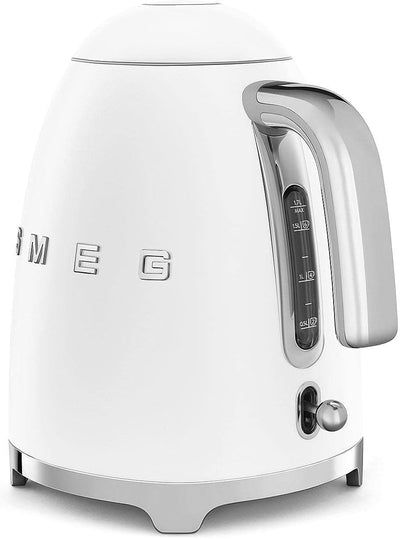 SMEG - Chaleira Elétrica Anni50, Branco Mate KLF03WHMEU, Weiss Matt 1.7 Liter Weiss Matt, 1.7 Liter