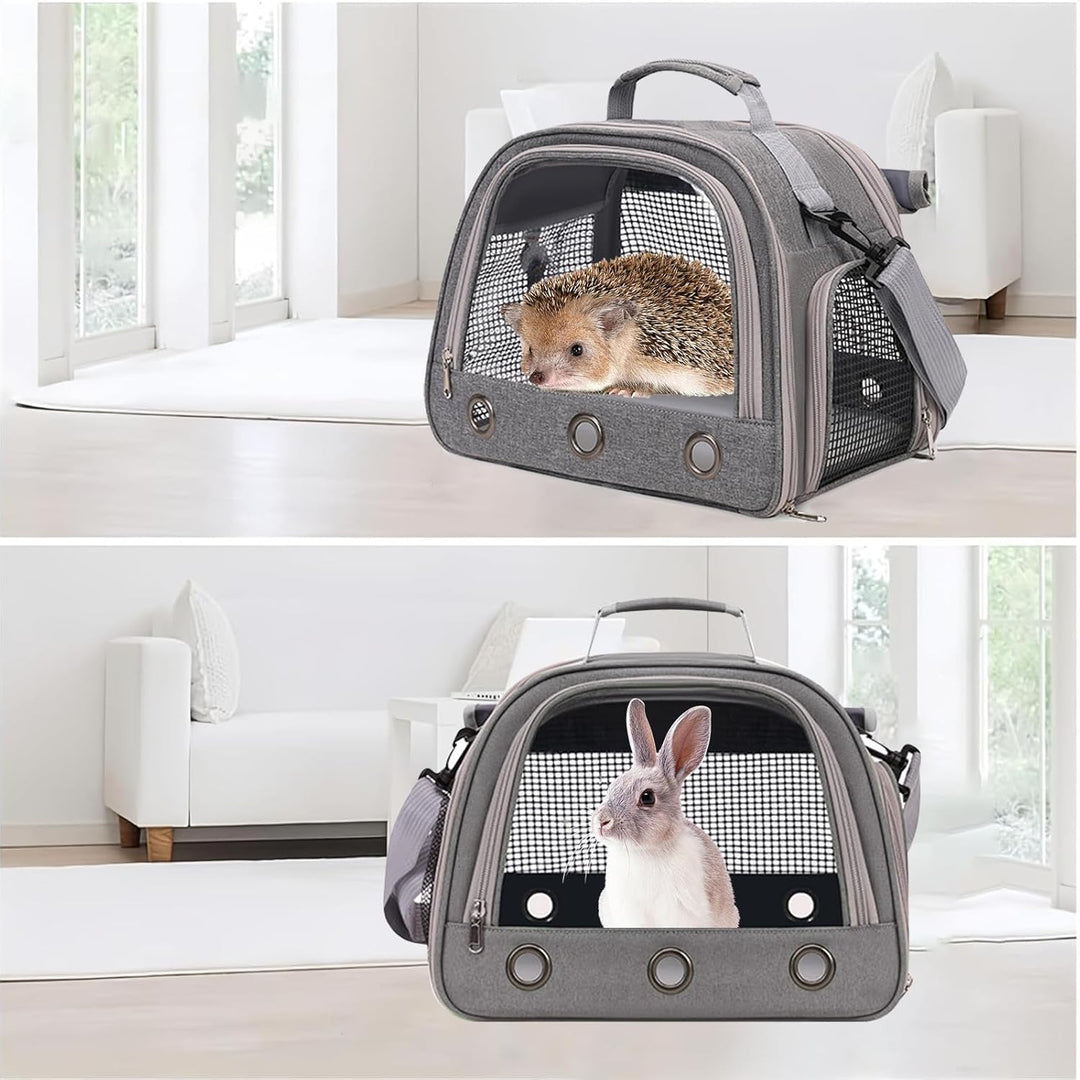 Transportbox Katze, Elegante Transporttasche für Haustiere, Transportbox Kaninchen, Hamster transpor