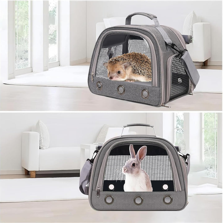 Transportbox Katze, Elegante Transporttasche für Haustiere, Transportbox Kaninchen, Hamster transpor